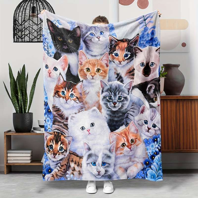 1ps Blanket Color Blue Dog size 130150cm