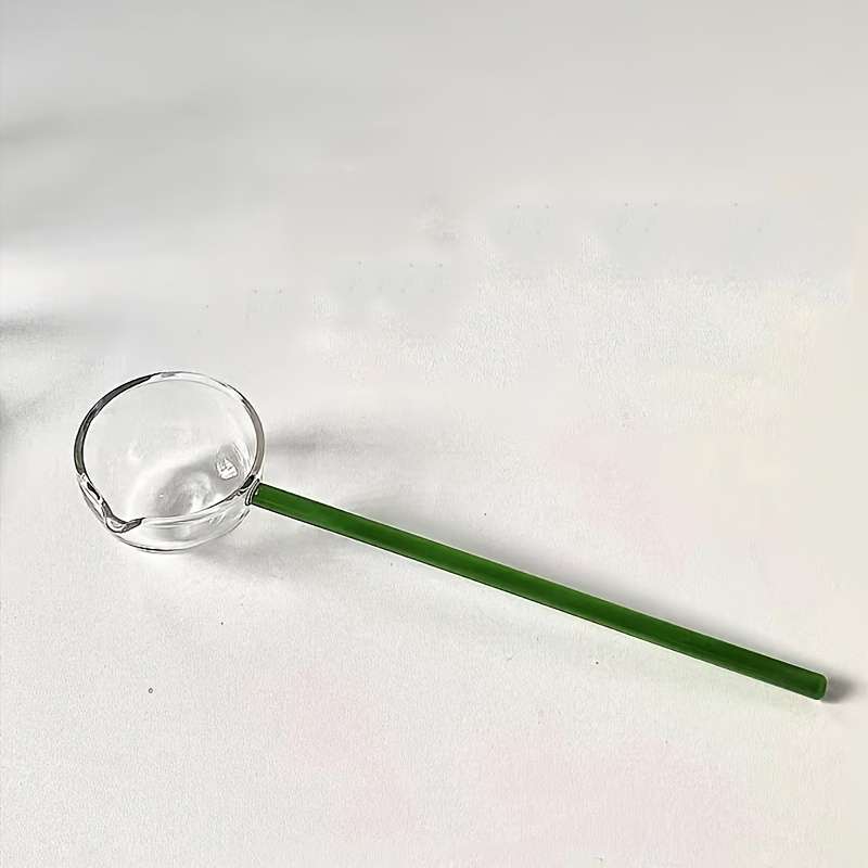 1pc Glass Dessert Spoon High Borosilicate Glass Soup Ladle Heat Resistant Cooking Utensils Suit