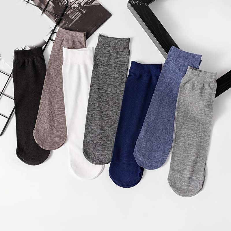 10 Pairs White One Size High Elastic Socks