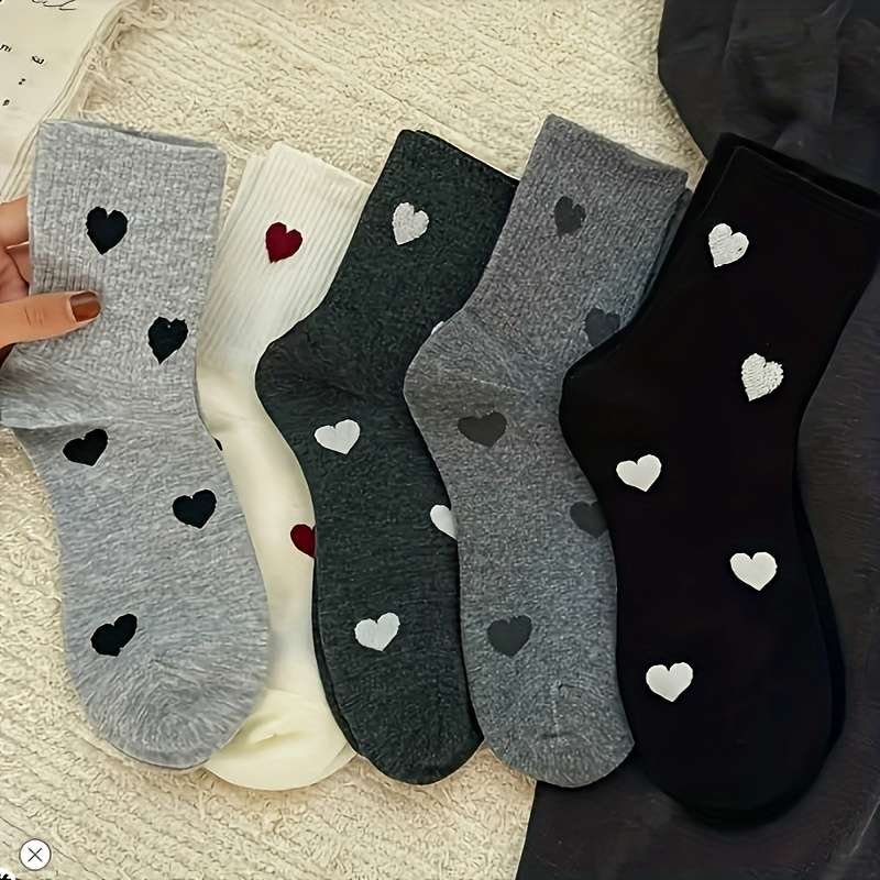 5 Pairs High Elastic Socks