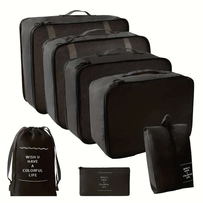 7Piece Ultimate Travel Organizer Set