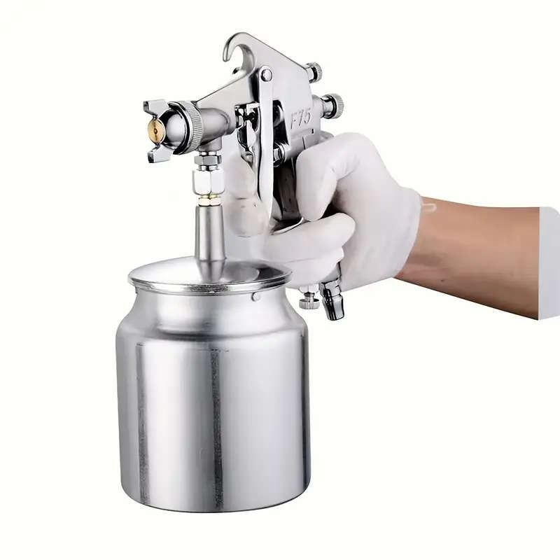 High-Pressure Paint Spray Gun with 1.5mm Nozzle F75 Air Compressor Non-Electric Ideal for Auto Repai