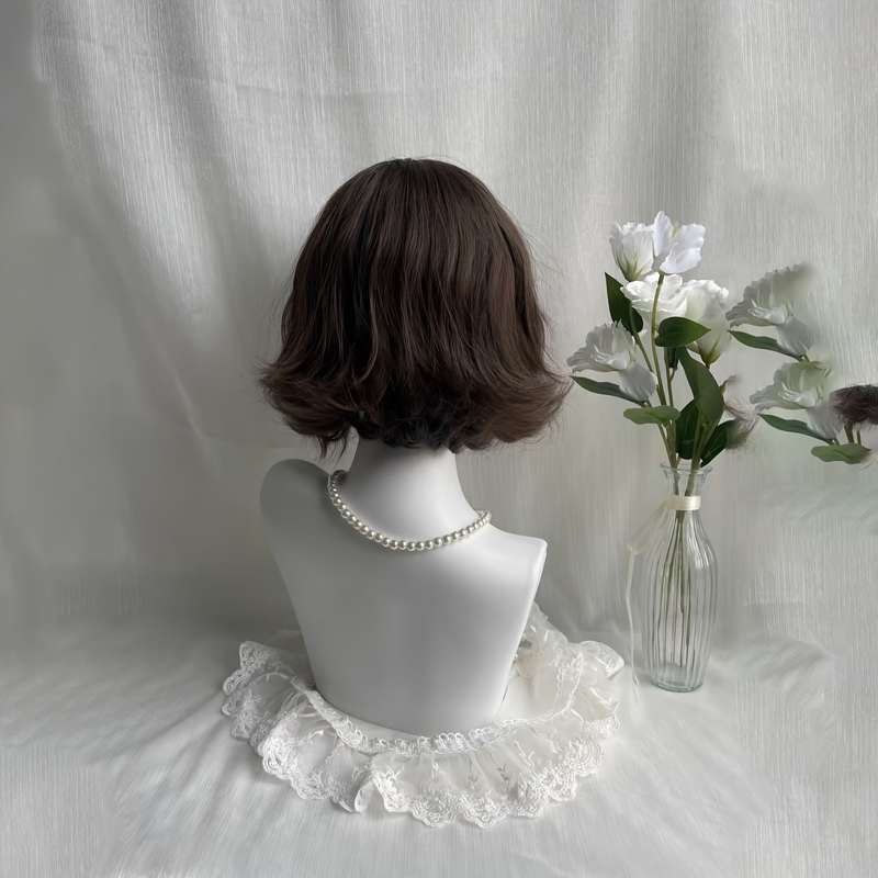 1Pc Cool Brown 30.48cm Fashion Design Wig
