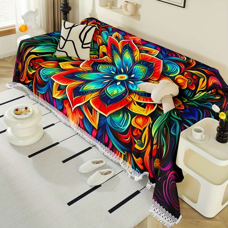 1ps Blanket Color Light Violet size 180x300cm Three Seater
