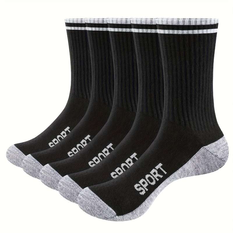 10 Pairs Black High Elastic Socks