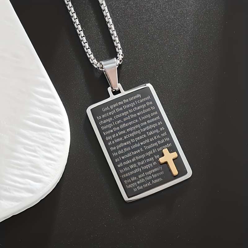 1 Piece Silvery Jesus Theme Pendant