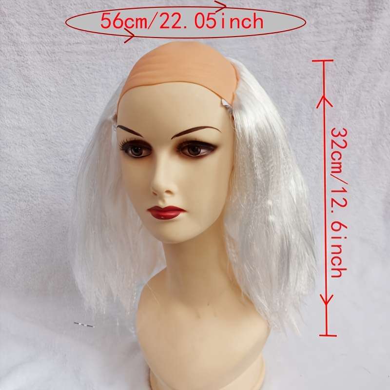 1Pc Black 30.48cm Fashion Design Wig