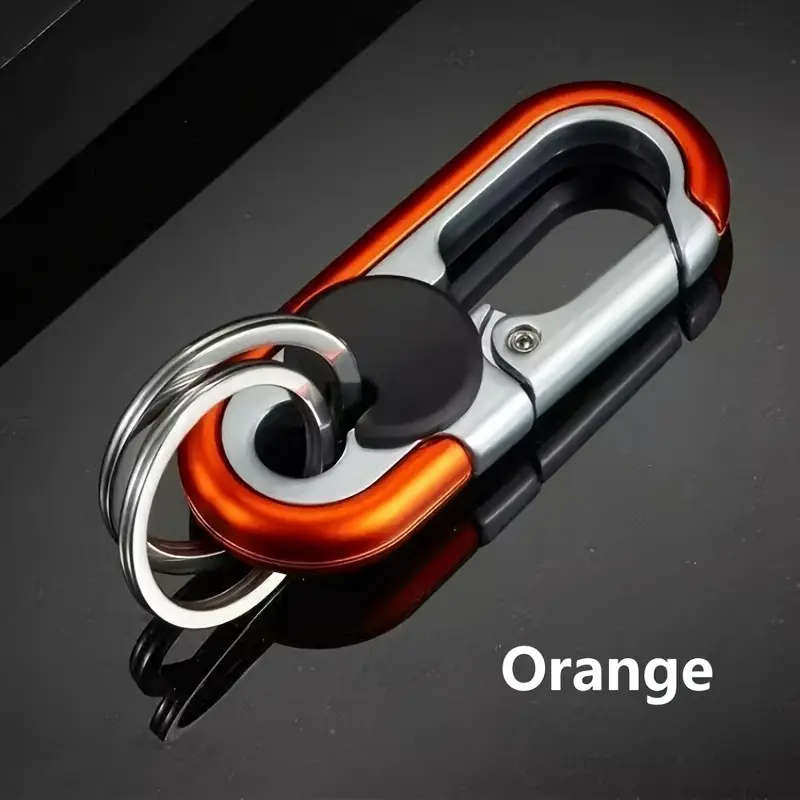 Men's Fashion Black Metal Alloy Car Keychain