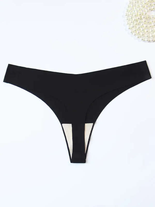 12pcs Size M Plain-Colored Non-Marked V-Style Sexy Ladies Underwear Non-Marked Breathable Soft