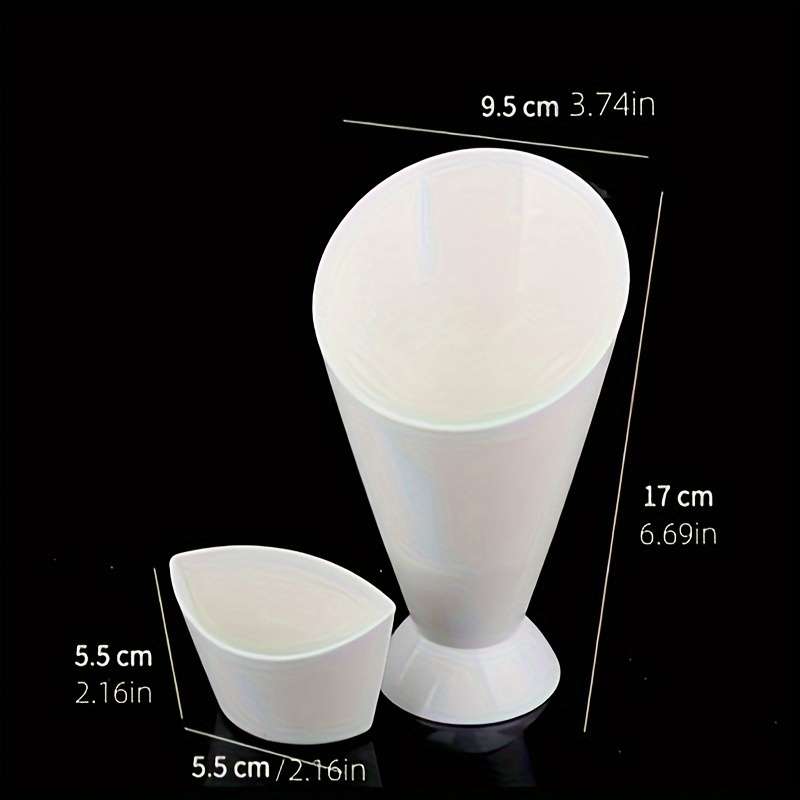 1pc Rectangular Plastic Snack Cup with Lid Portable Serving Container for Fries Salad More