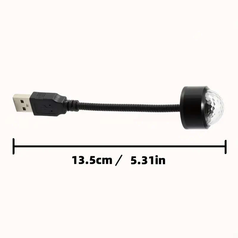 1pc Roof Starry Sky USB Night Light LED Indoor Music Rhythm Magic Stage Effect Projection Light LED
