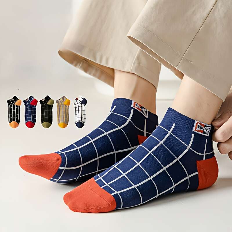 5 Pairs One Size High Elastic Socks