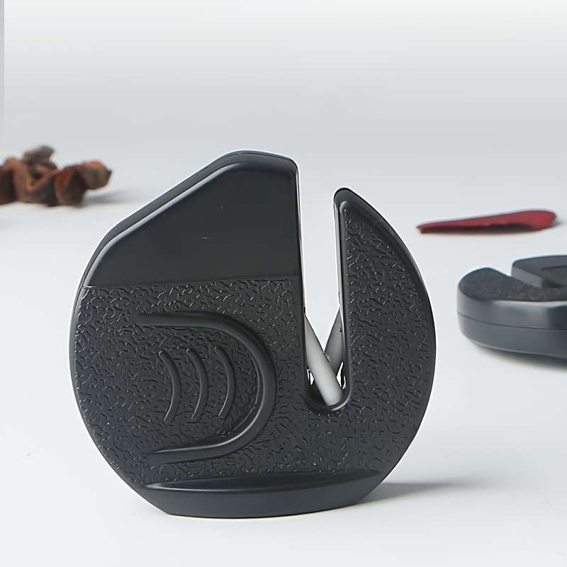 1pc Portable Mini Knife Sharpener No Power Needed Quick Easy Sharpening with Ceramic Stone