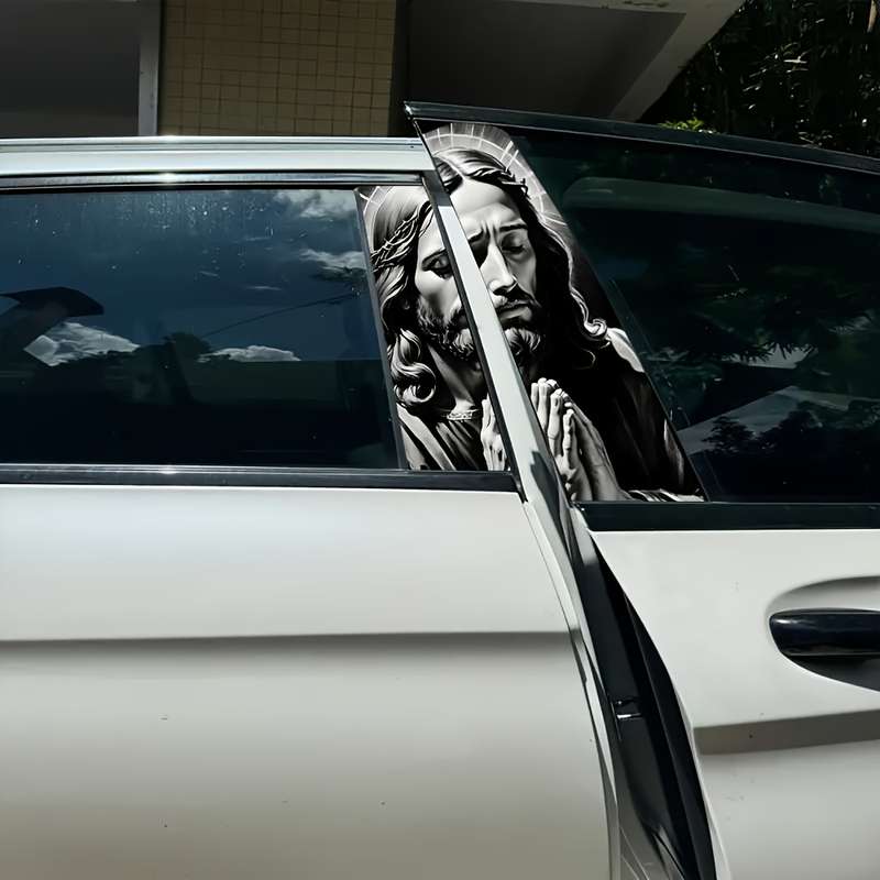 2pcs Jesus Christian Themed Stickers