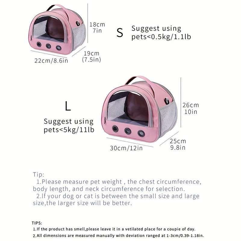 1pc PinkModel Large Size Pet Bag