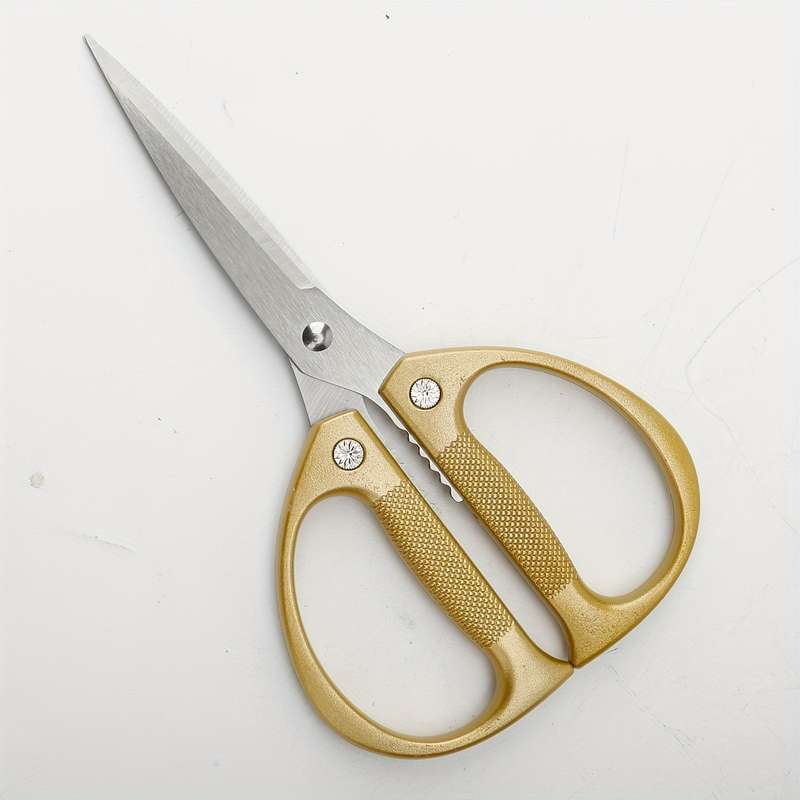 1pc Stainless Steel Kitchen Scissors Heavy Duty Chicken Bone Scissors With Ergonomic Handles
