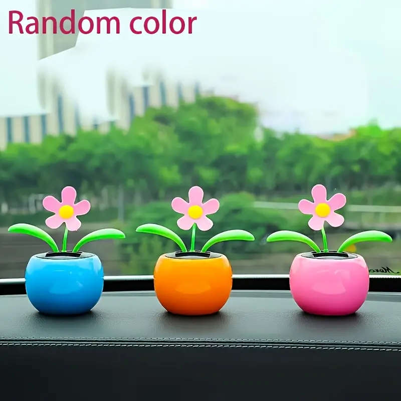 Sunflower Head Shaking Flower Car Ornaments