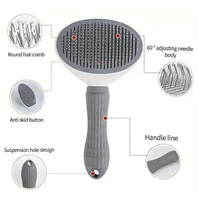 1pc Grey Pet Comb