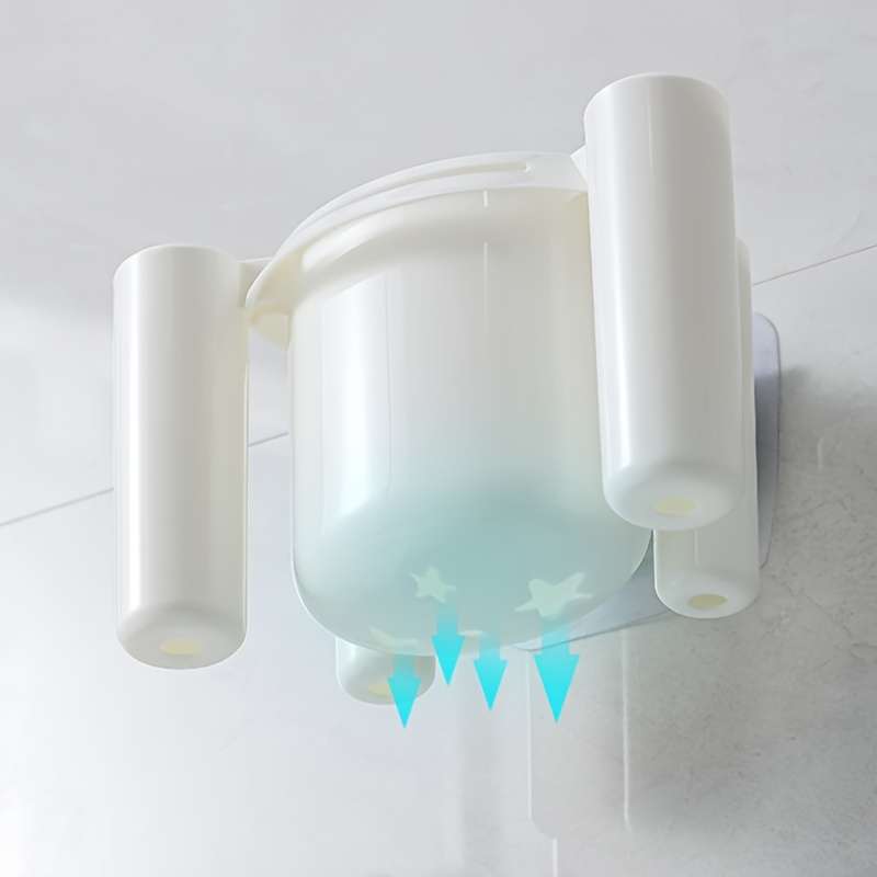 1pc Toothbrush Holder For Bathroom Wall Mounted Toothbrush Storage Rack Bathroom Storage Organizer