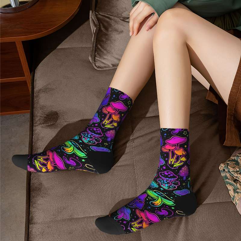 1 Pair Black One Size Socks