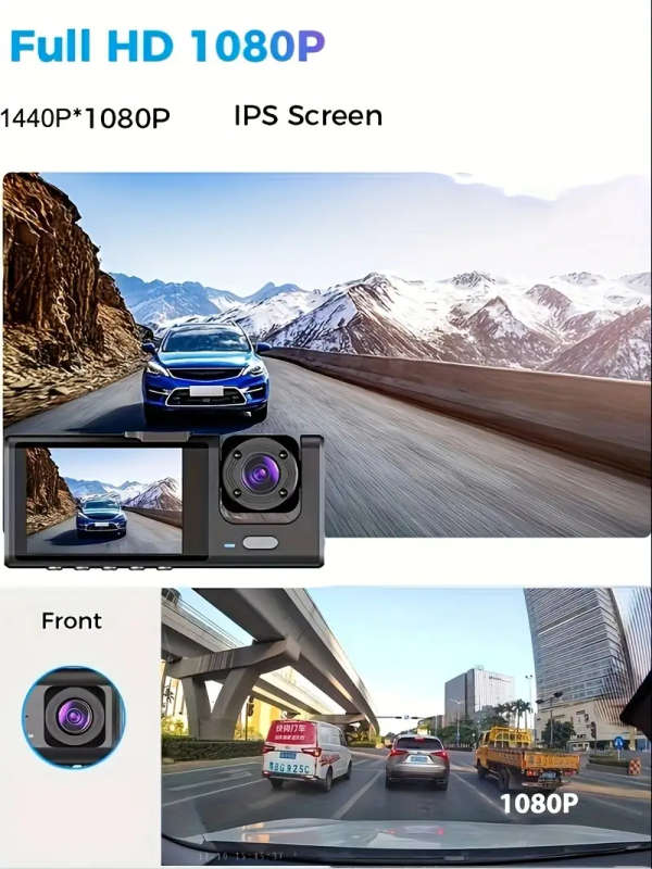 1080P Car 3 in 1 Dash Cam