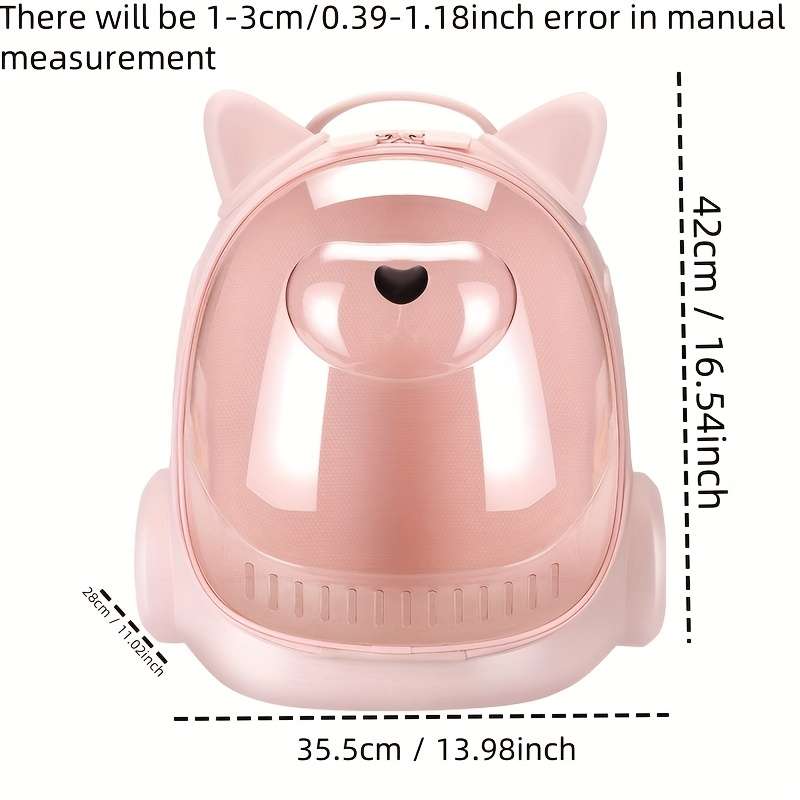 1pc Pink Colorsize One size Pet Bag