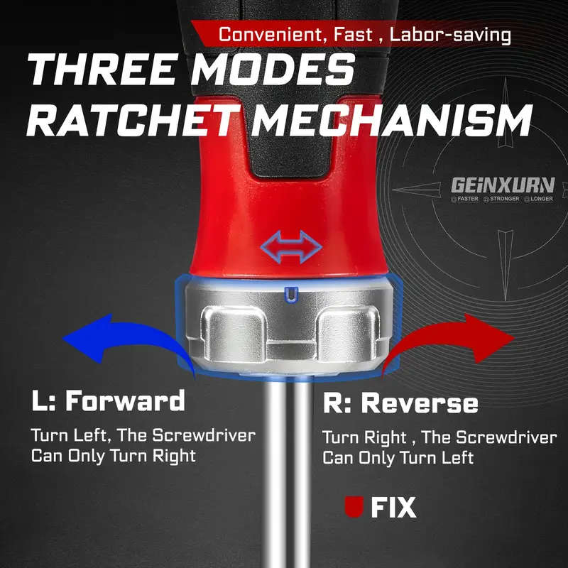 19-Piece Ratchet Screwdriver Bit Set