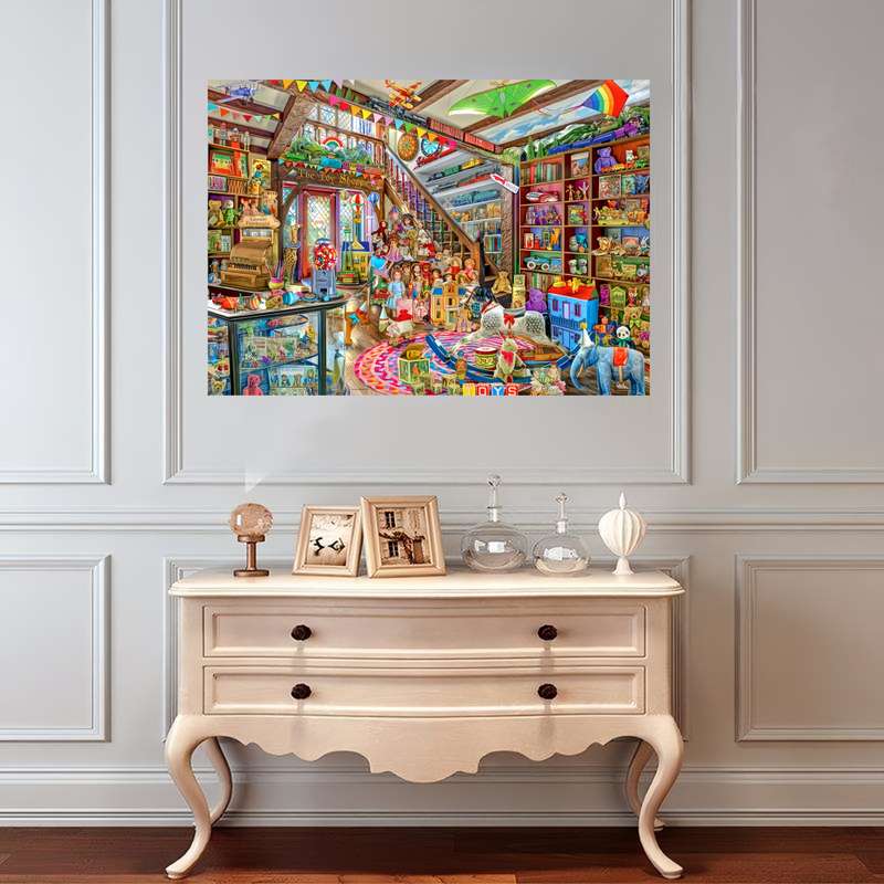 1000pcs High-Quality Paper Jigsaw Puzzle Toy Store Theme for Adults Vivid Colors