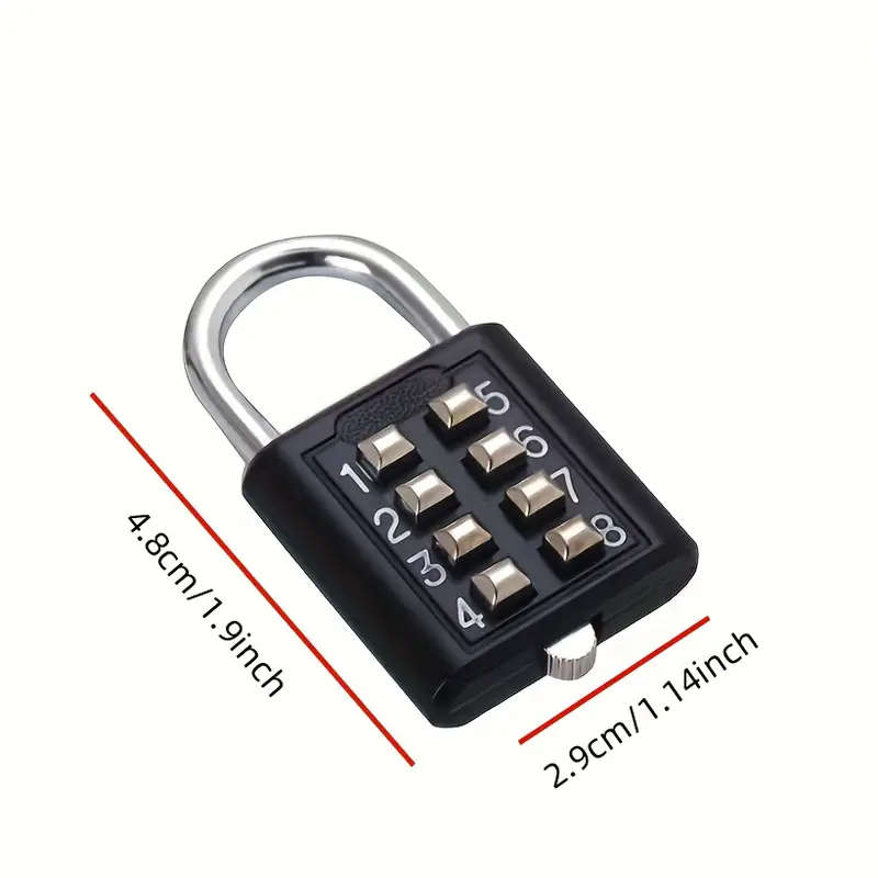 1pc Combination Password Padlock Rotary Dial Secure Code Lock For Suitcase Luggage Drawers Bicycle C