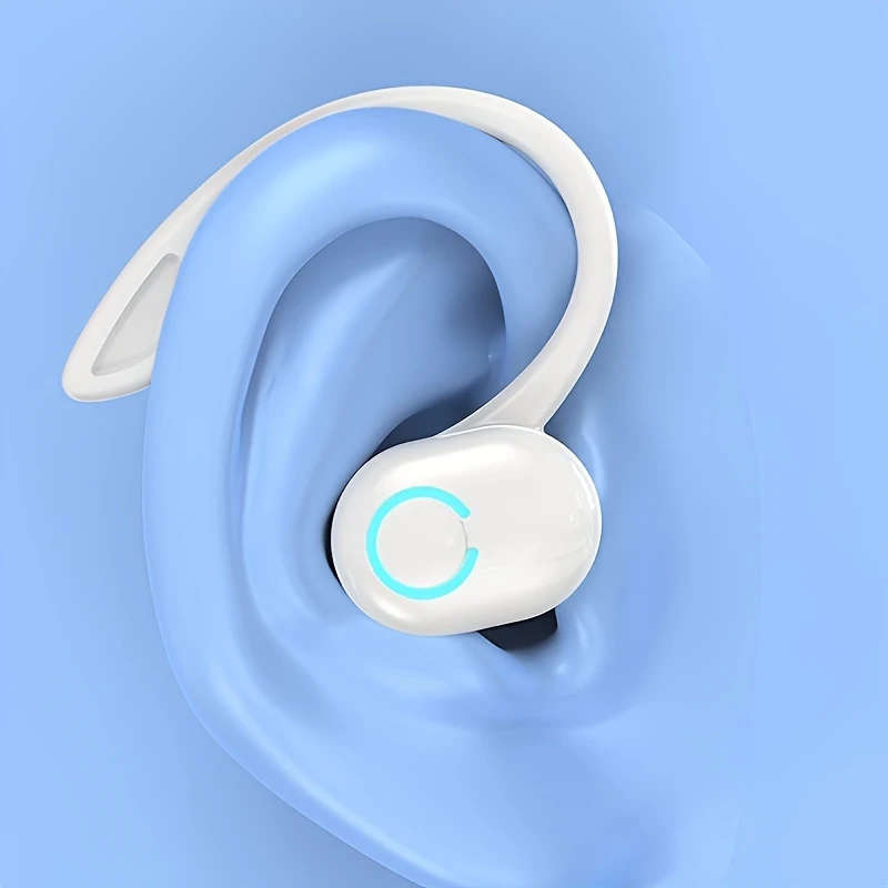 1pc Mini Wireless Earbuds Universal Phone Earphones Open-back Earcup Style Noise Cancellation for Vo