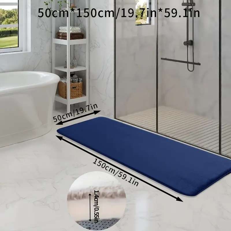 1Pc Navy Blue 50x150cm Floor Mat
