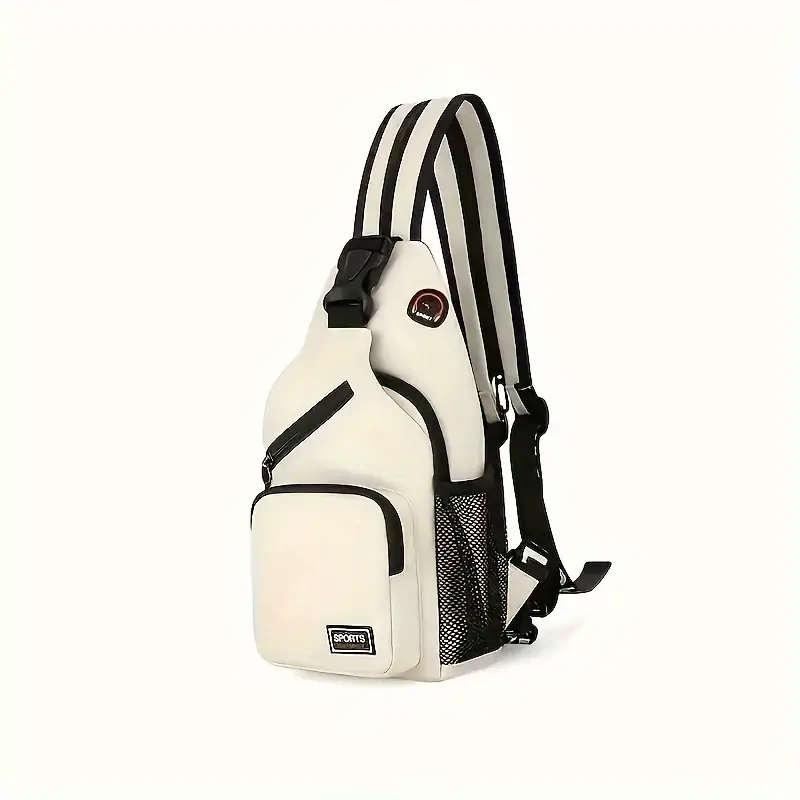 Women's Fashion Sling Backpack Multi-Pocket Nylon Crossbody Bag