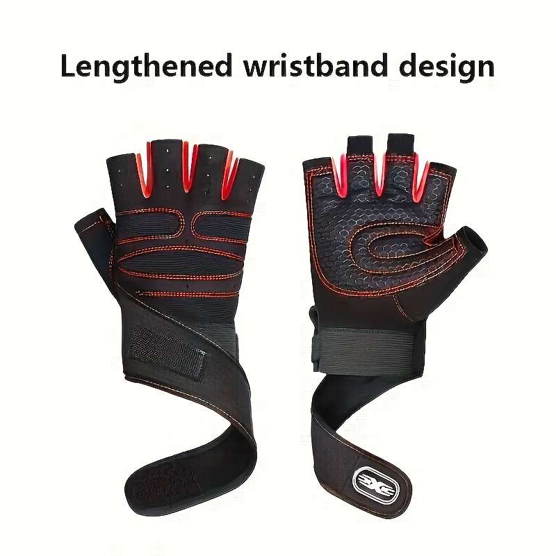 1 Pair Red Size M Outdoor Sports Gloves