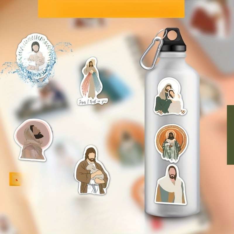 60pcs Jesus Christian Themed Stickers