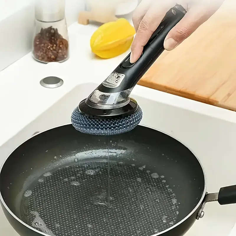 1pc Multi-Functional Kitchen Dishwashing Brush with Soap Dispenser Efficient and Convenient Cleaning