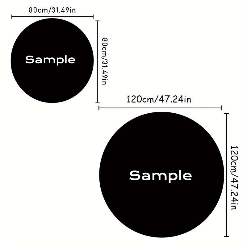 1Pc 120x120cm 47.24x47.24inch Floor Mat