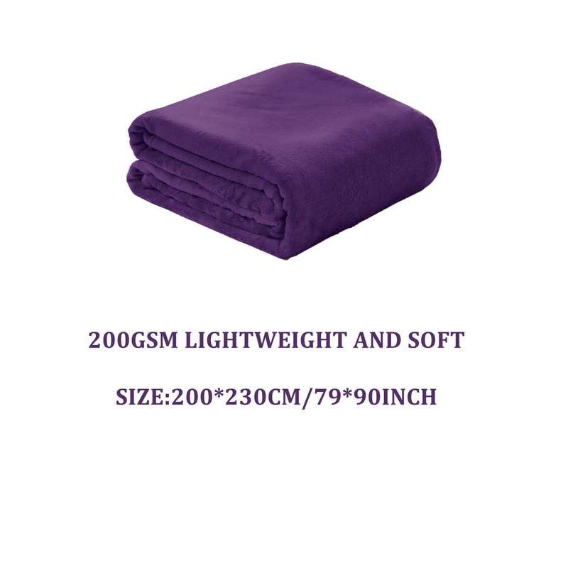 1ps Blanket Color Lavender size 180x200cm