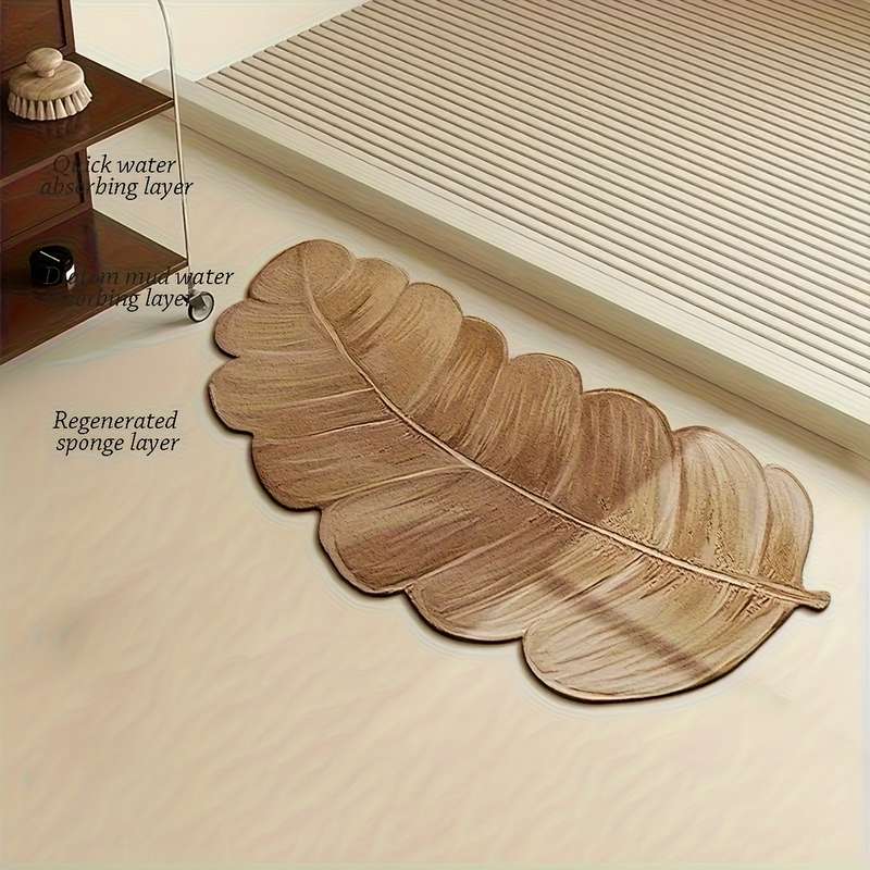 1Pc Brown 35x70cm Floor Mat