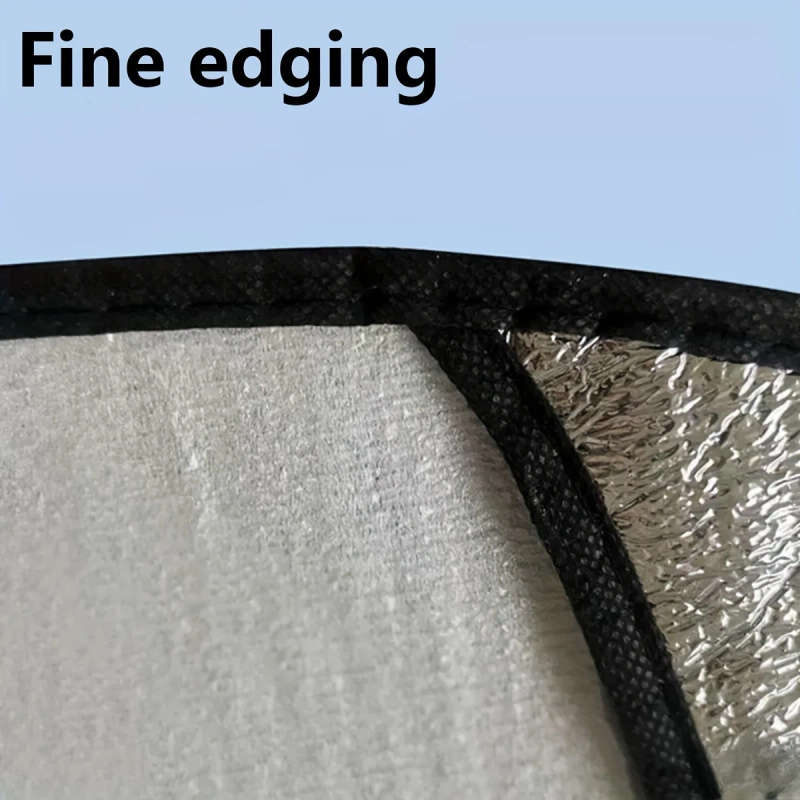 1Pc 40X40Cm Car Steering Wheel Sunshade Cover Universal Fit Uv Protection