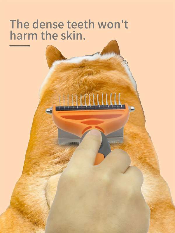 1pc Purple Medium Pet Comb