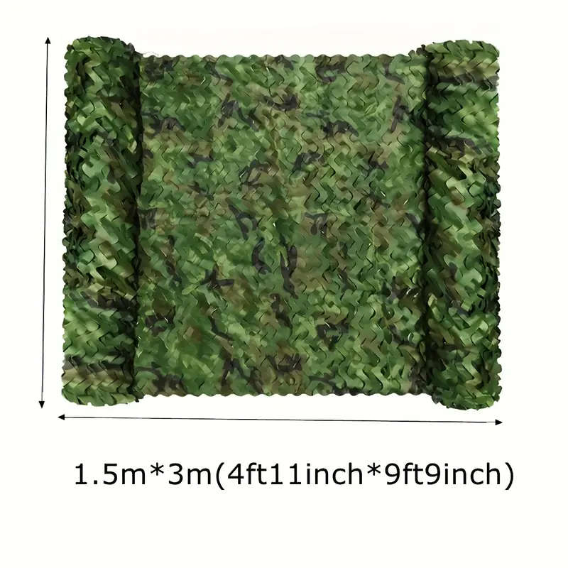 Versatile Woodland Camo Netting Roll Perfect for Hunting Camping Party Decor 1.5x3m