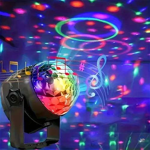 1pc Multifunctional RGB LED Magic Ball Light with USB Power Vibrant Disco DJ Party Atmosphere Lamp f