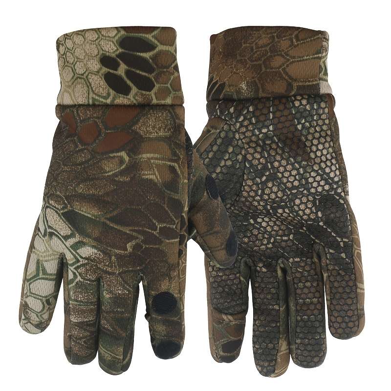 1 Pair Jungle Python Warm Gloves