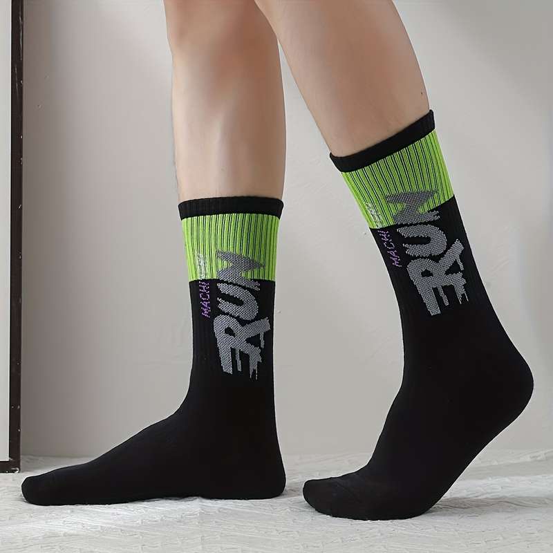 5 Pairs Mix And Match Asian One Size High Elastic Socks