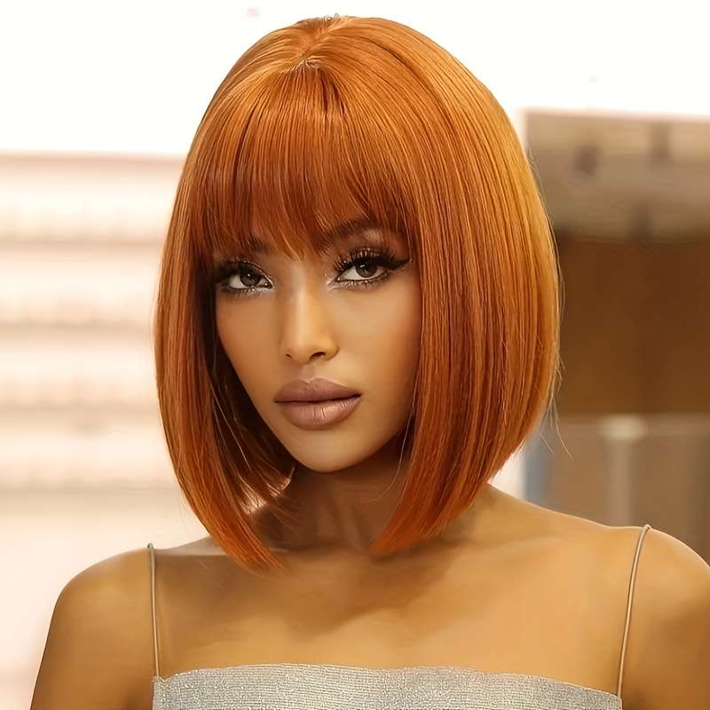 1Pc Orange Fashion Design Wig