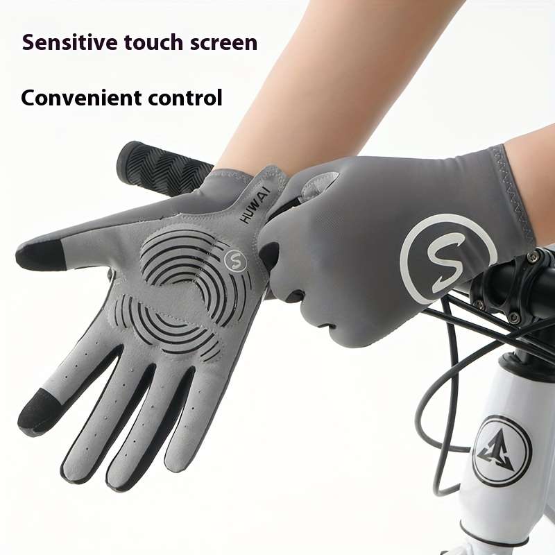 1 Pair  Black Size M Outdoor Sports Gloves