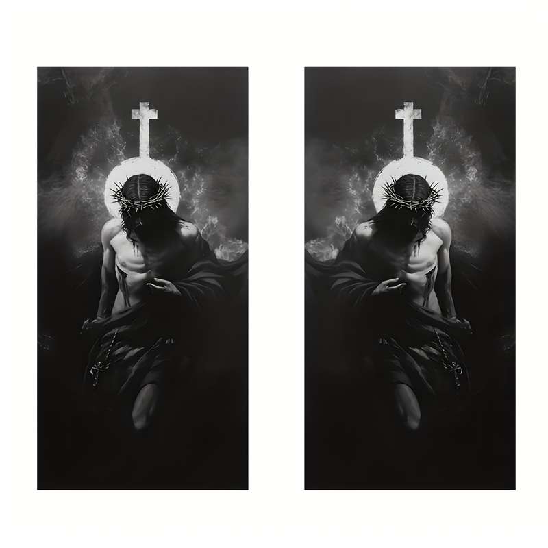 2pcs Jesus Christian Themed Stickers