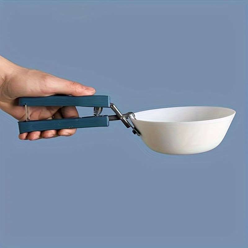 4-Piece Stainless Steel Kitchen Utensil Set Non-Slip Bowl Lifter Dish Grabber Heat-Resistant