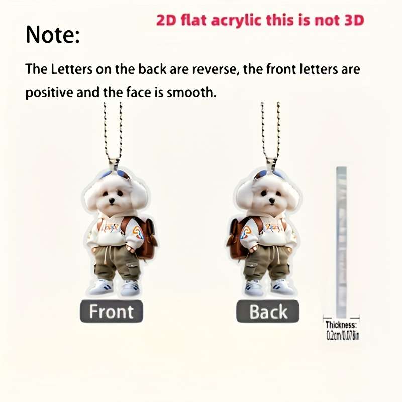 1pc 2D Flat -printed wall decorations not 3D KuGou acrylic Perfectly suitable for car mirrors k