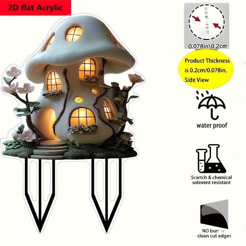 1pc 2D Flat   Plane Suitable for Outdoor Plants and Bonsai Landscaping Ideal Gift for Famil
